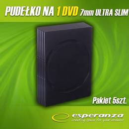 ETUI na płyty DVD-1/7mm slim op 5 szt ESPERANZA 