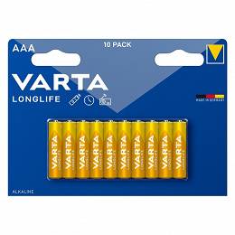 10 sztuk VARTA LR03 1,5V LONGLIFE blister 