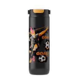 Kubek termiczny dla dzieci Maestro MR-1644-A-NEW FOOTBALL 600 ml z rurką i ustnikiem