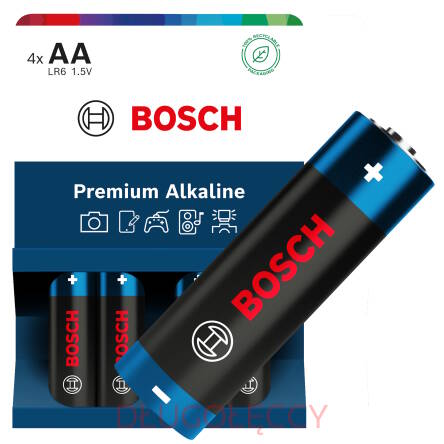 BOSCH Bateria alkaliczna LR6 AA 1,5V PREMIUM Alkaline blister 4szt.