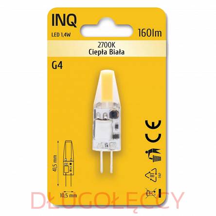 INQ G4 LED 1.4W 160lm 12V kapsułka 2700K 