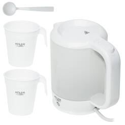 Adler AD 1381 Czajnik elektryczny plastikowy turystyczny 0,5 L 