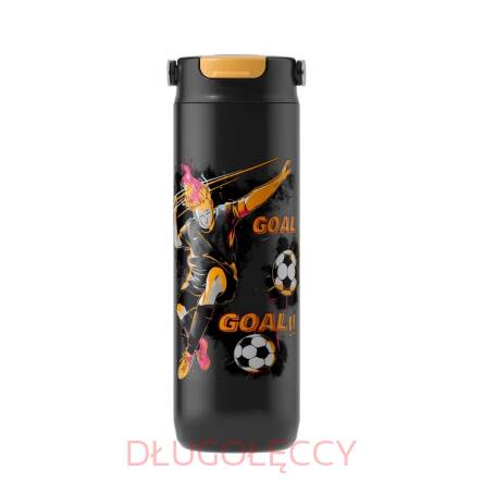 Kubek termiczny dla dzieci Maestro MR-1644-A-NEW FOOTBALL 600 ml z rurką i ustnikiem