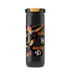 Kubek termiczny dla dzieci Maestro MR-1644-A-NEW FOOTBALL 600 ml z rurką i ustnikiem