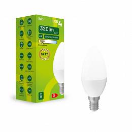 INQ E14 4W 320lm C37 żarówka LED świeczka 4000K neutralna biała