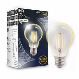 INQ E27 10W (83W) 1200lm A60 3000K ciepła filament