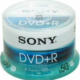 Płyta SONY DVD+R 4.7GBx16 op 50 szt. cake box