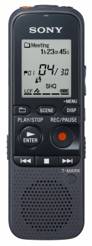 SONY PX333M Dyktafon cyfrowy z pamięcią 4 GB gniazdem na karty pamięci i mikrofonem