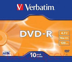 Płyta VERBATIM DVD-R4.7GBx16 op 10 szt SPIN 