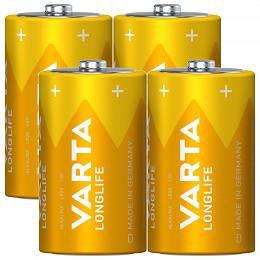 VARTA LR20 D LONGLIFE  baterie alkaliczne blister 4 sztuki 