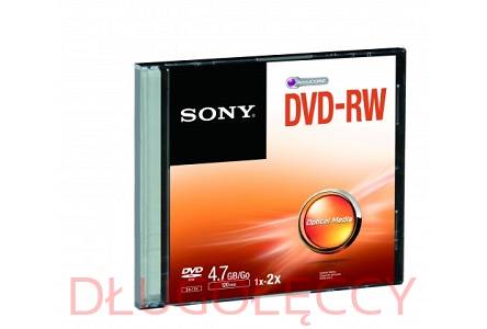 SONY DVD-RW 4.7GB 1x2 opakowanie typu slim