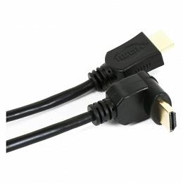 OMEGA kabel  HDMI v.1.4 1.5M kątowy czarny