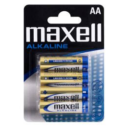 MAXELL Bateria LR6 Alkaliczna blister 4szt.