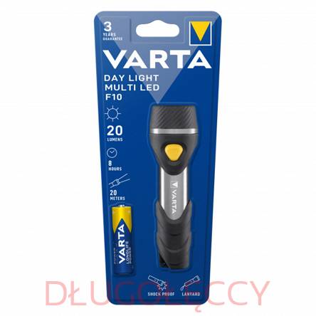 VARTA DAY LIGHT LED F10 latarka 20lm 10m bateria w zestawie