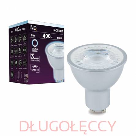 INQ LED Profi GU10 5W 400lm MR16 6000K zimna biała