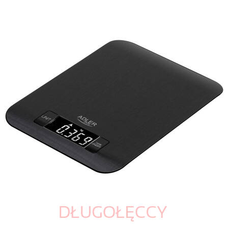 Waga kuchenna Adler AD 3183 Black 5kg 1g LCD stal nierdzewna