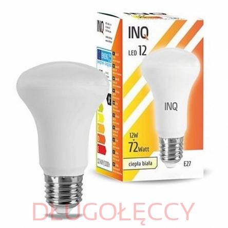 INQ E27 12W 1000lm R63 3000K żarówka LED ciepła biała