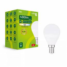 INQ E14 6W (41W) P45 490lm żarówka LED 4000K neutralna biała