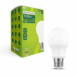 INQ lampa LED E27 6W 510lm A60 4000K neutralna biała