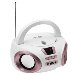 Adler AD1181 Boombox CD-MP3, USB, Radio białe